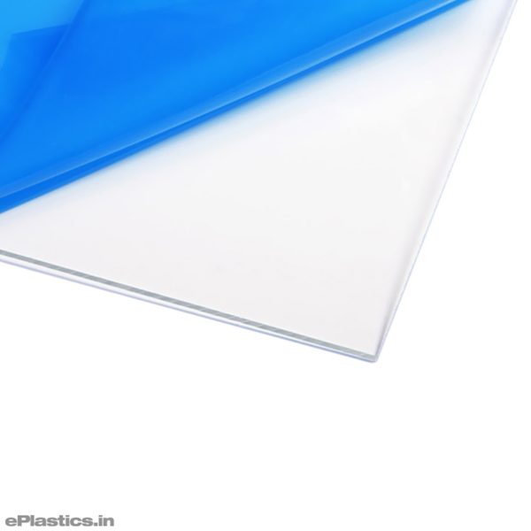 2mm X 24" X 48" Clear Acrylic Sheet Film Masked