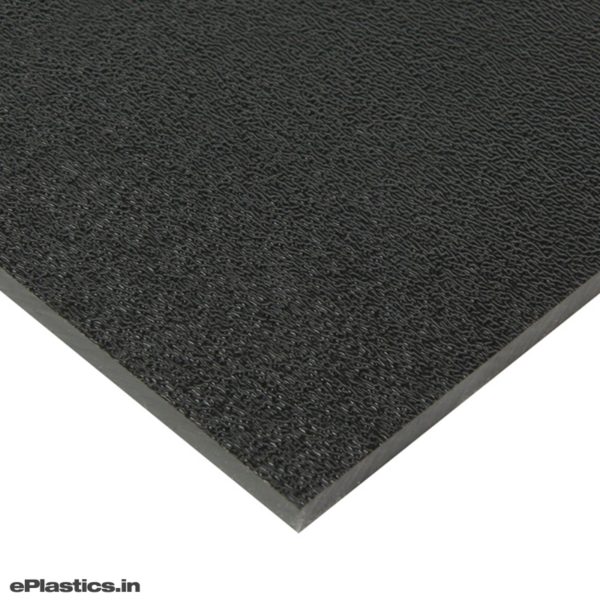 ABS Textured General Purpose Sheet 6mm x 48" x 72" Black Sheet
