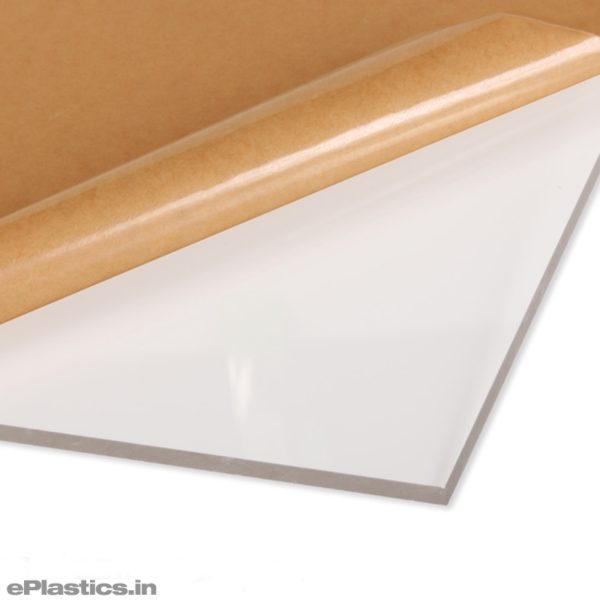 6mm X 24" X 96" Clear Acrylic Sheet Paper Masked